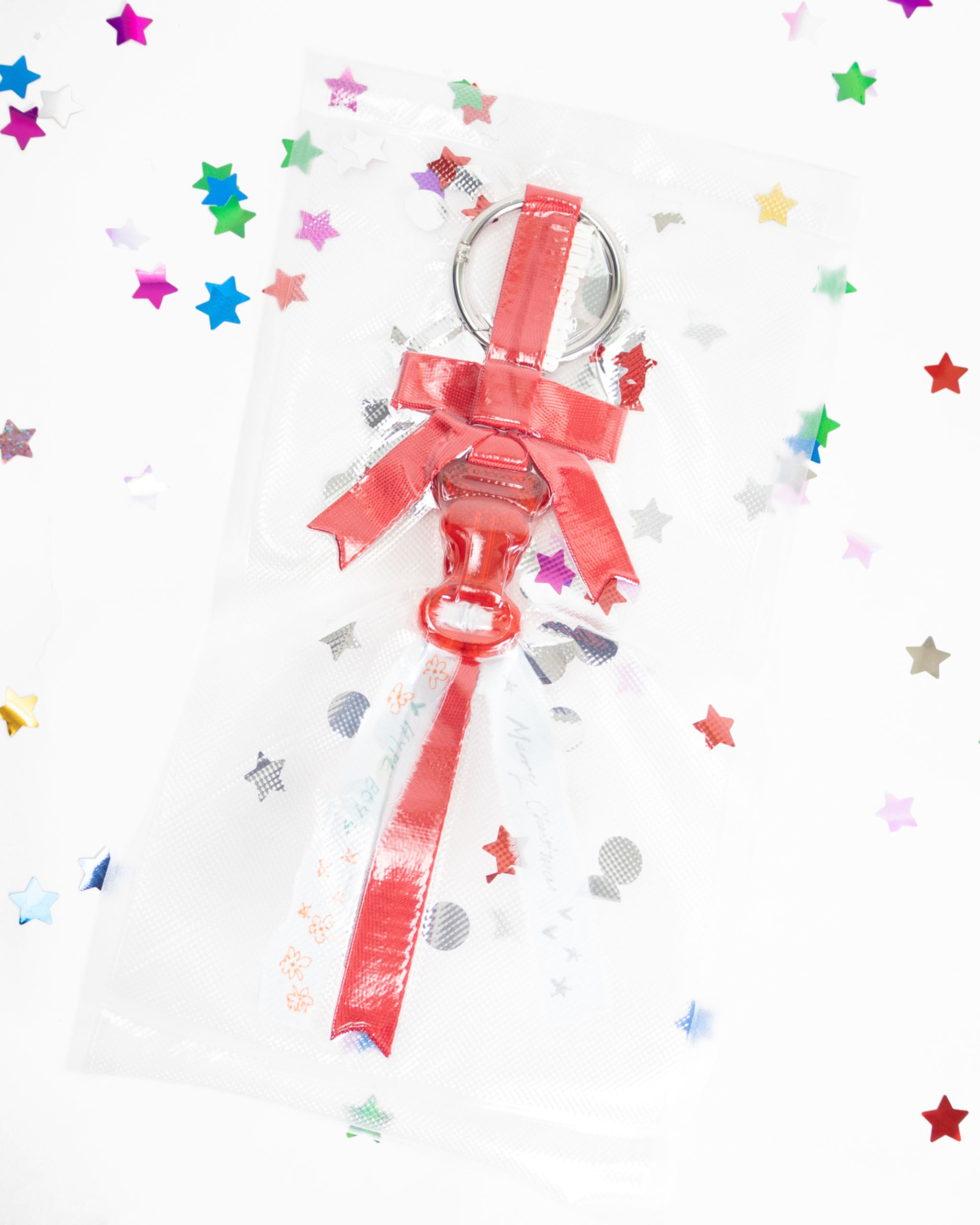 Butterfly Bag Charm Red