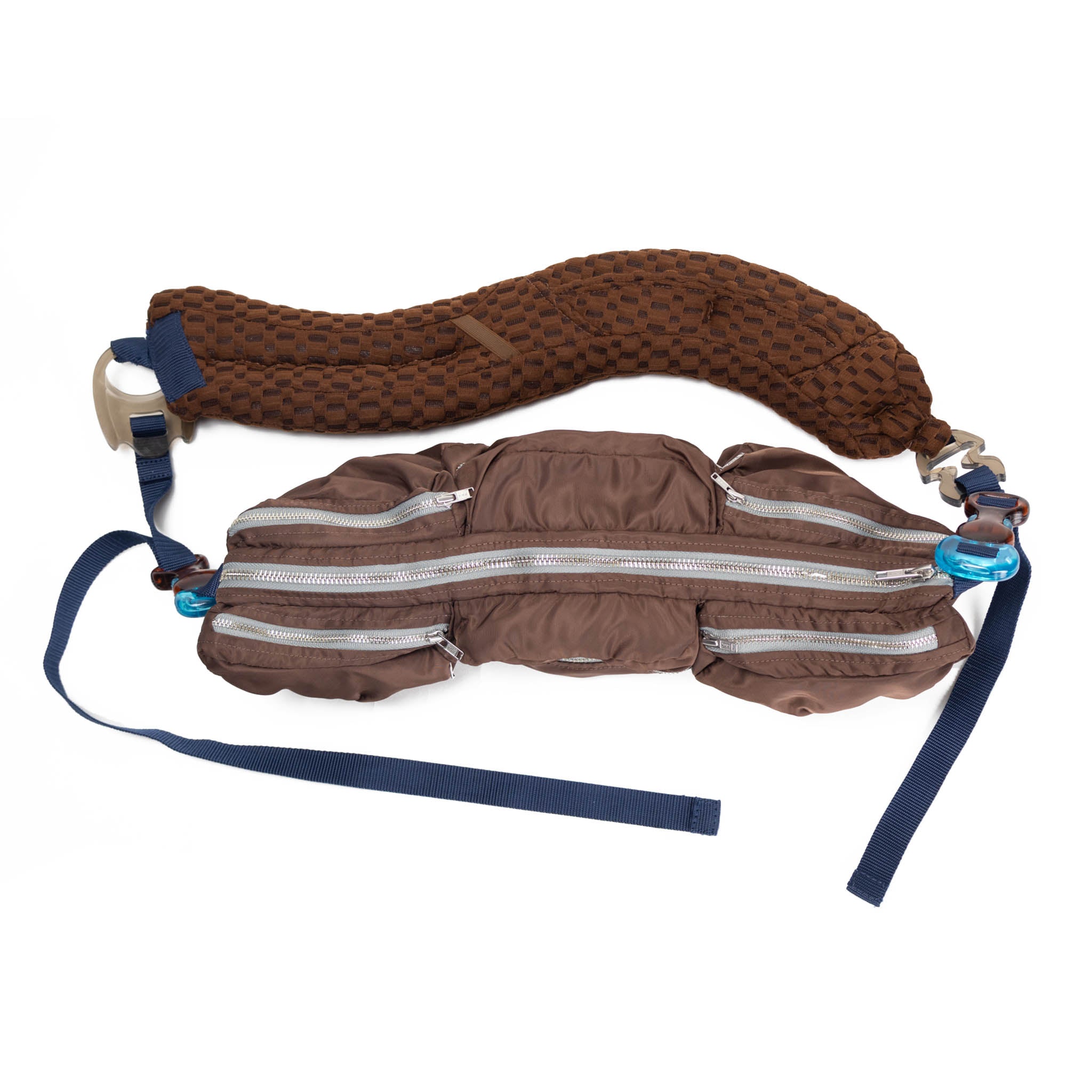 epi Bag Brown x Navy x Blue