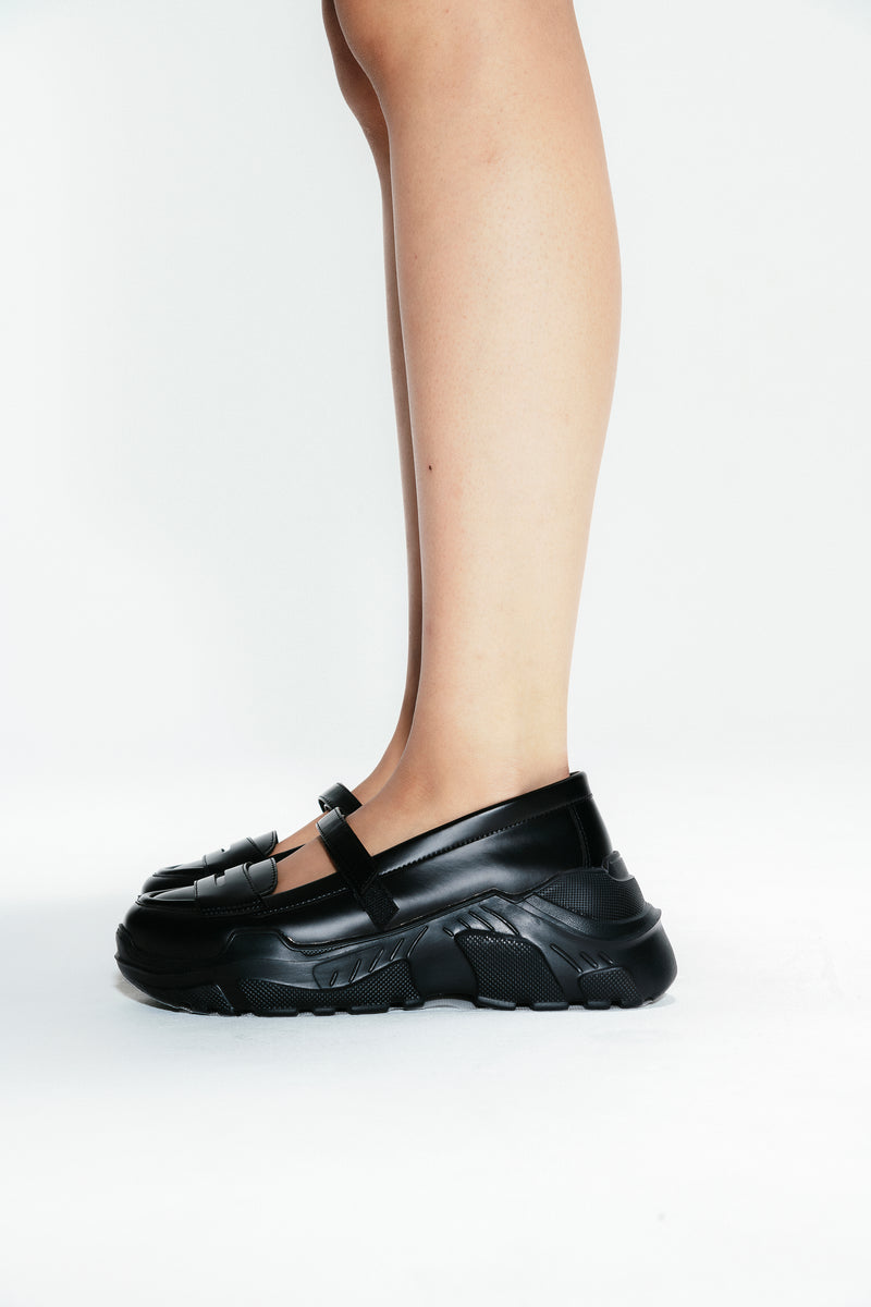 【Pre Order】petit faux-leather BK×BK