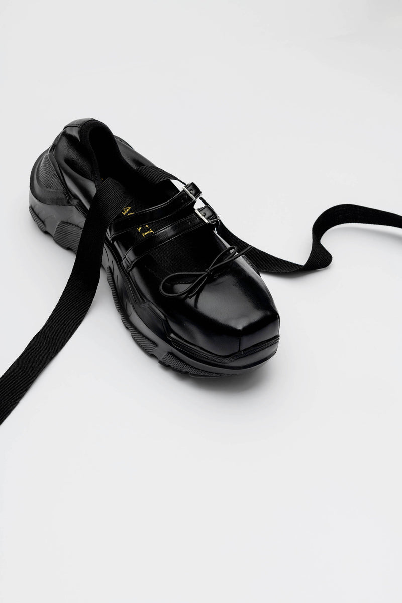 AKIKOAOKI Giselle Black leather 39サイズ | www.thestyledhouse.com.au