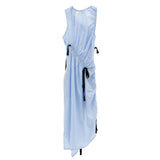 Gathered dress Stripes