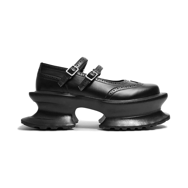 Aerial Garden shoes Black Leather × Black