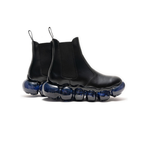 Side Gore Boots Black × Navy