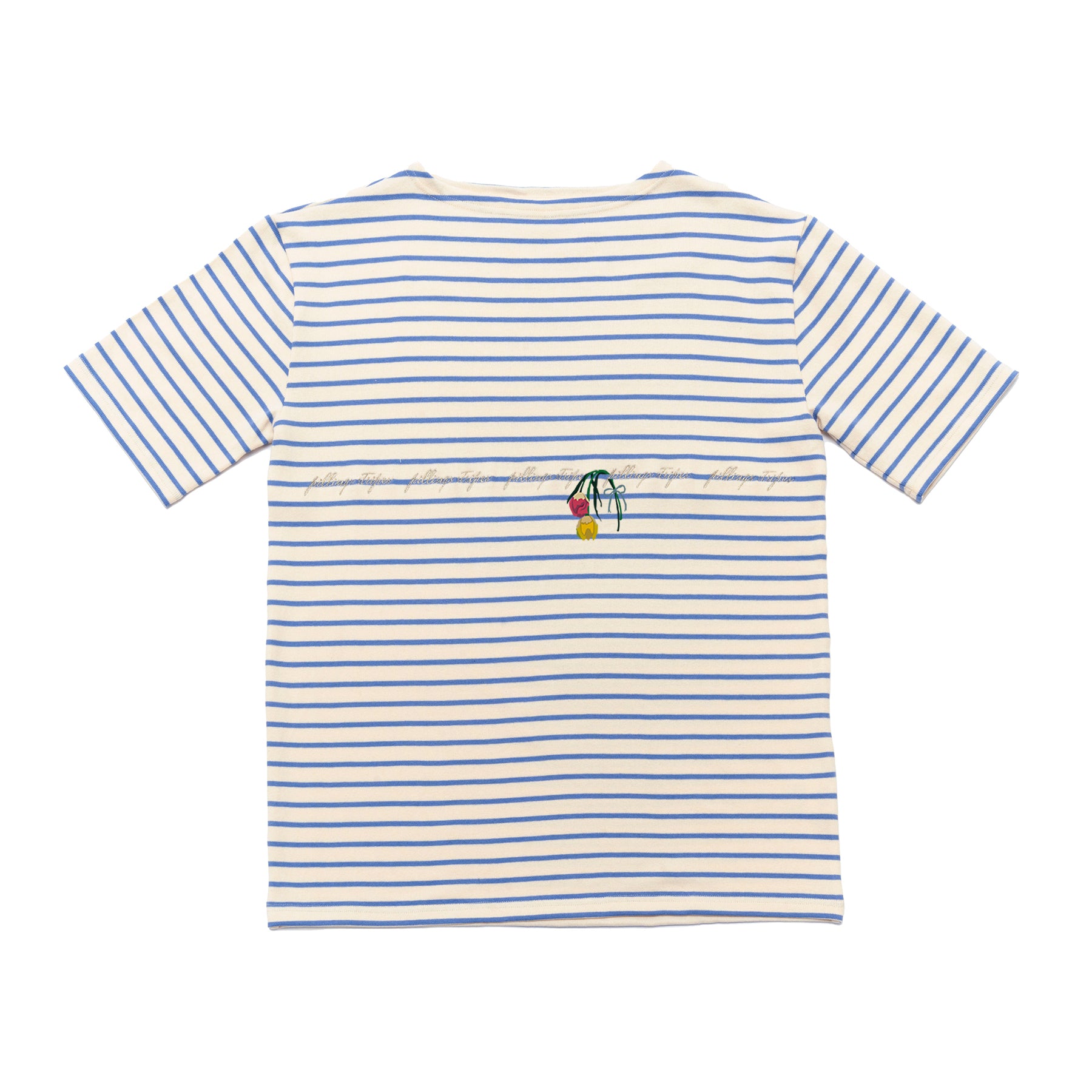 pillings stripes short sleeve(刺繍有)