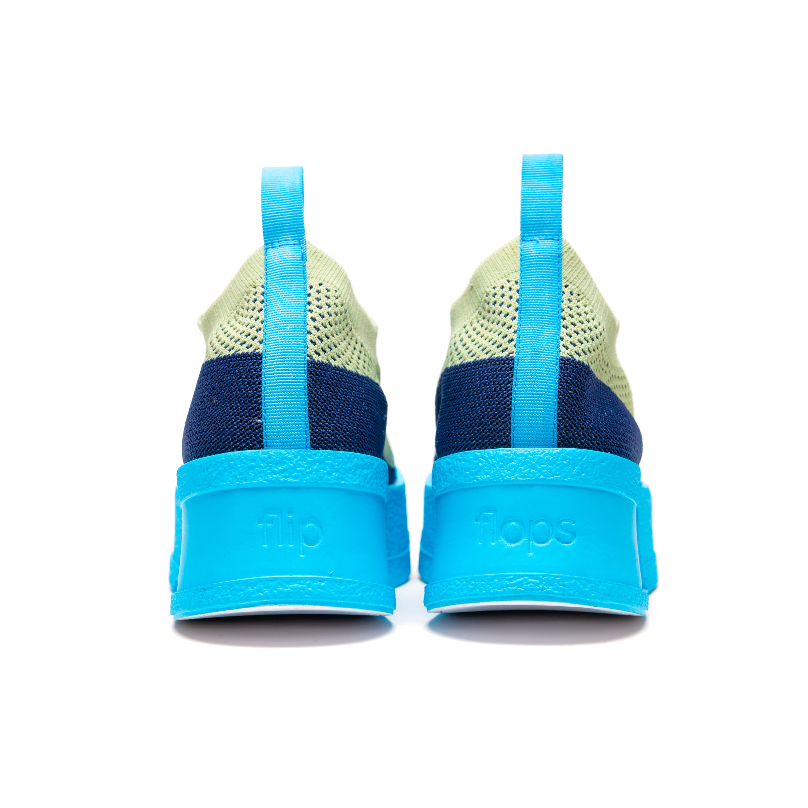 flip flops extra light shoes Mint × Blue