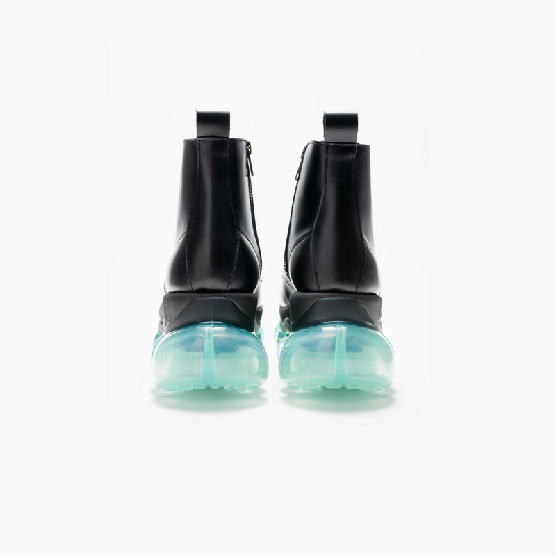 Footbed Work Boots Black × Mint – THREETREASURES