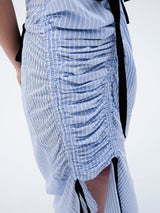 Gathered dress Stripes