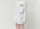 Packable coat (Black / White / Green)