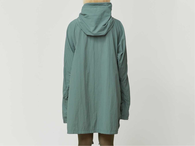 Packable coat (Black / White / Green)