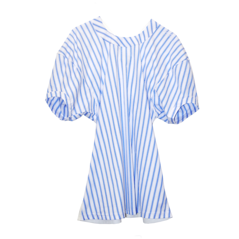 JANE SMITH Pull-Over shirt (WHITE×WHITE stripes)